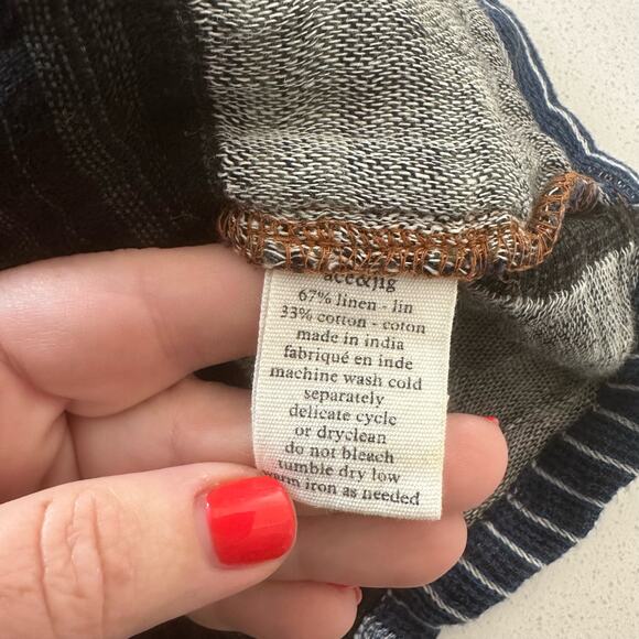 Ace & Jig Women's Boro Sea Lined Linen Pleat Striped Mini Skirt - Small - Picture 8 of 8